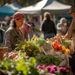 Harvest Tales: Genuine Connections at a Vibrant Farmers' Market