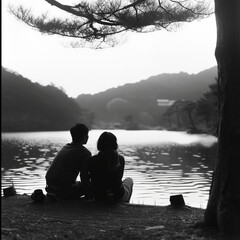 A Couple's Pure Connection in Nature's Embrac