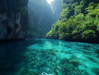 Discover the Enchanting Beauty of Thailand Islands: A Captivating Photo Tour in Dark Turquoise and Green Hues