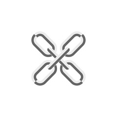 Chain links icon isolated on transparent background