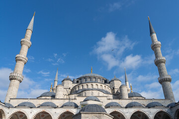 Fototapeta na wymiar Blue Mosque (Sultanahmet Cami) Photo, Fatih Istanbul, Turkey (Turkey)