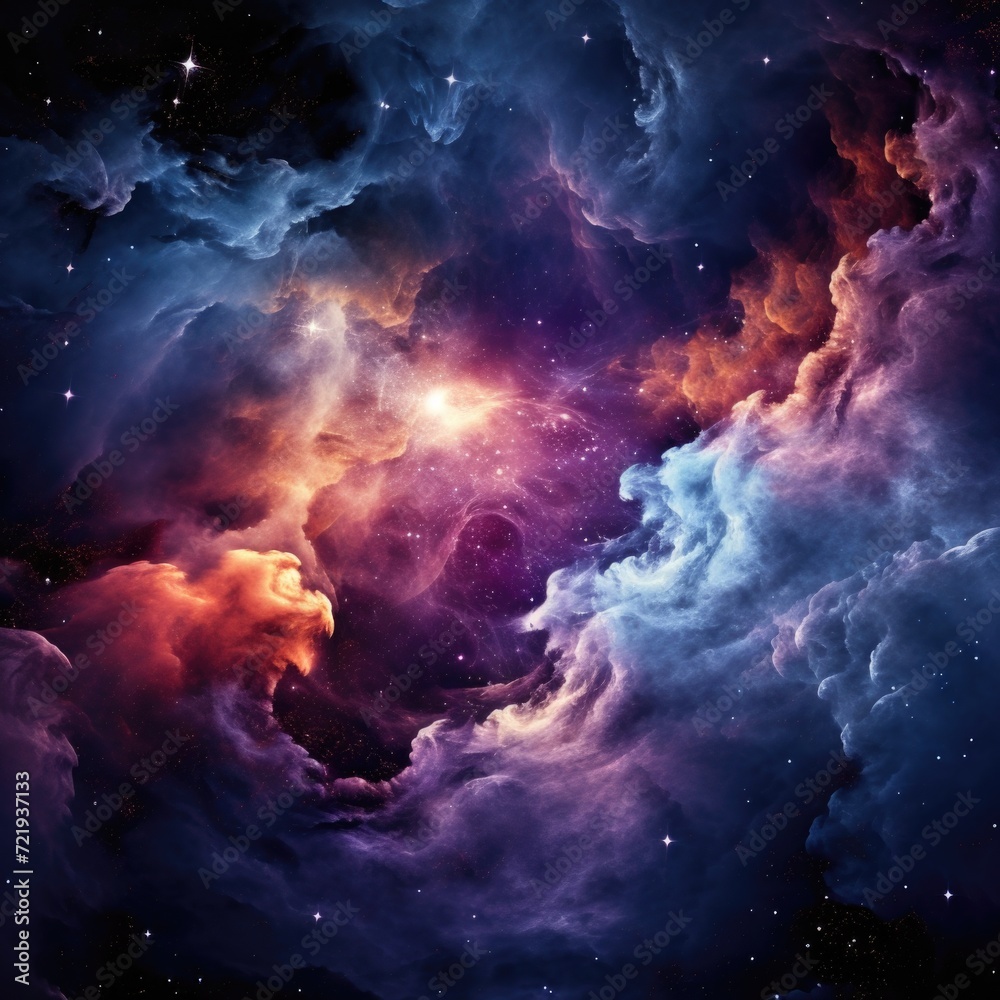 Wall mural Outer space nebula cloud