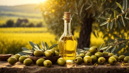 a bottle of olive oil