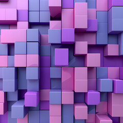 3d geometric render, colorful abstract cube design, background