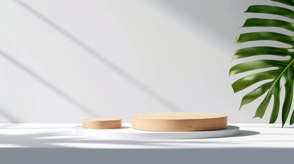 Transform your cosmetic product displays with our empty podium mockup. Elevate your fashion ads on a chic turquoise background. Experience luxury with our generative concept platform. Generative AI