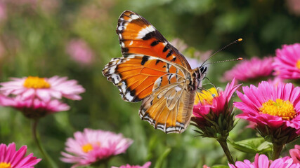 Butterfly on flower, Monarch butterfly on flower  butterfly sitting on flower wallpaper  