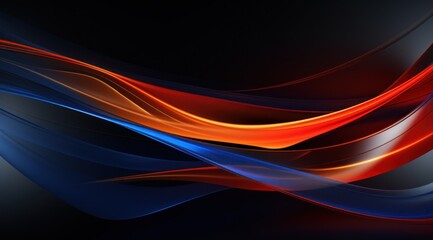 a colorful waves on a black background