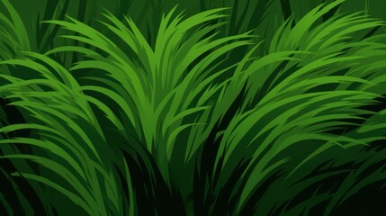 a green grass with black background