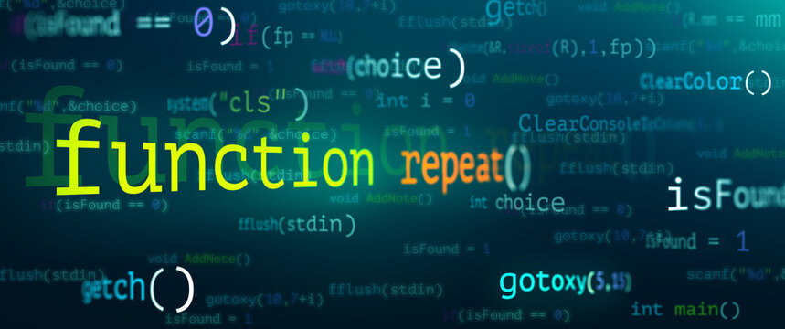 Abstract Modern tech of Programming code screen developer. C Programming Language of Computer script and Technology background of software.