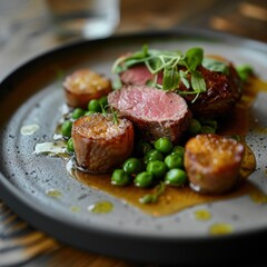 a plate of food on a table