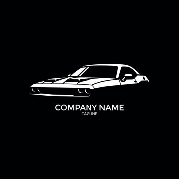 American muscle car logo 