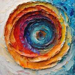 a painting of a spiral