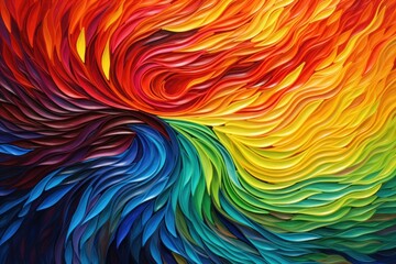 a colorful swirly pattern of curved lines