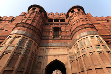 Agra's Red Fort - a historical fort, India