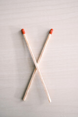 Roman numbers written with matches 