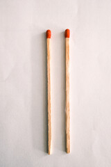 Roman numbers written with matches 