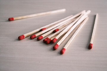 Open box of Matchsticks 