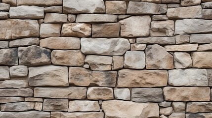 Obraz premium The background of a stone wall that is uneven