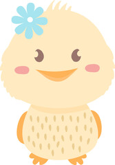 Easter day and spring elements