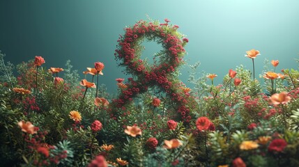Obraz premium a bunch of flowers