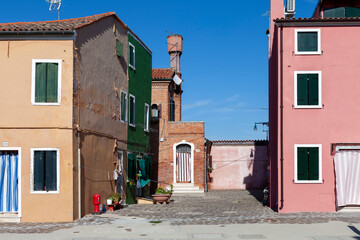 Colourful Houses In Burano, Venetian Lagoon, Italy