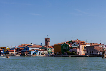 Fototapeta premium Colourful Houses In Burano, Venetian Lagoon, Italy
