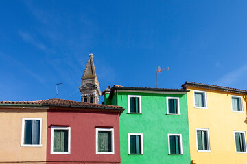 Colourful Houses In Burano, Venetian Lagoon, Italy