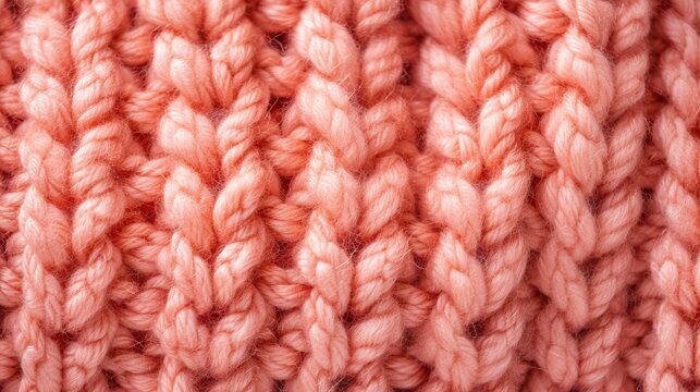 light pinki textile background knitwear. Wool background, top view - AI Generated Abstract Art