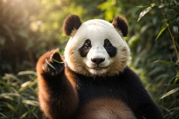 Foto op Plexiglas panda bear dress © juanpablo