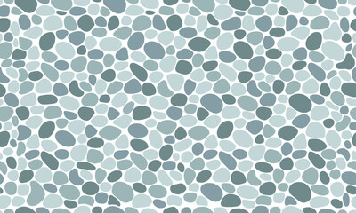 Pebble mosaic texture. Seamless stone pattern. Paving stone background