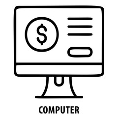 Computer, technology, device, laptop, desktop, PC, digital, computer icon, computing, electronics, work, office, communication, technology device