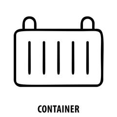 Container, shipping, logistics, cargo, delivery, freight, transport, shipment, container icon, storage, shipping container, cargo box, logistics container