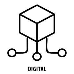 Digital, technology, electronic, futuristic, digital icon, modern, innovation, internet, virtual, cyberspace, computer, high tech, digital concept, data, tech