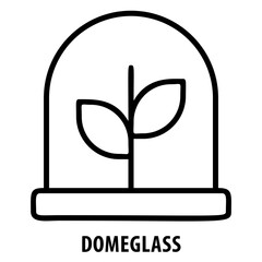 Dome glass, protection, shield, domeglass icon, safety, security, safeguard, transparent, glass, dome, protective shield, cover, guard, shielded