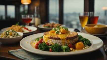 lamb chops with vegetables