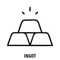 Ingot, gold ingot, wealth, precious metal, ingot icon, gold, finance, investment, metal bar, financial symbol, prosperity, gold symbol, wealth concept, metal ingot