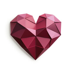 Origami Red Heart , Generative AI 