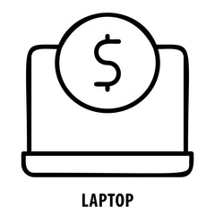 Laptop, computer, technology, laptop icon, portable computer, notebook, laptop symbol, computing, device, electronic, modern technology, laptop concept, work, business, communication