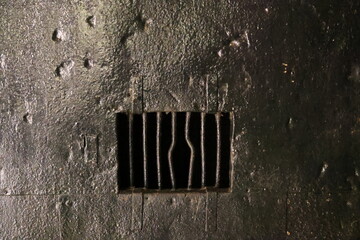 Detail of a door of the old Maison Centrale prison in Hanoi, Vietnam