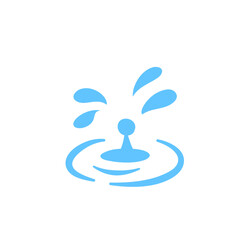 Water Splashes And Water Drops Vector Illustration