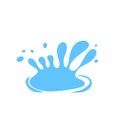 Fototapeta premium Water Splashes And Water Drops Vector Illustration