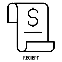 Receipt, invoice, financial, receipt icon, payment, transaction, purchase, financial record, billing, proof of purchase, expense, accounting, payment confirmation, invoice symbol, sales receipt