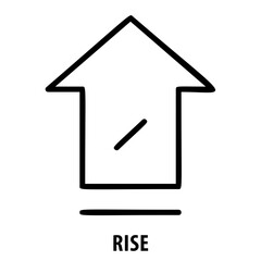 Rise, growth, increase, rise icon, ascending, upward arrow, improvement, progress, positive trend, rising, climb, upward movement, escalate, rise symbol, upturn