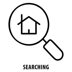 Searching, search, find, magnifying glass, searching icon, discover, locate, explore, search tool, investigation, browsing, inquiry, quest, seek