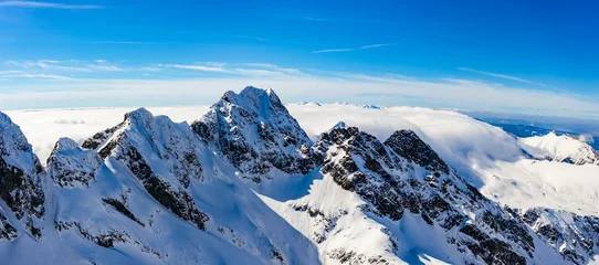 Fototapete Tatra snow covered Tatra mountains in winter