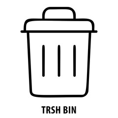 Trash bin, garbage bin, waste, disposal, rubbish, Trash bin icon, recycling, clean, environmental, waste management, litter, trash disposal, trash can, cleanliness, throw away