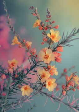 realistic flowering tamarisk plant 