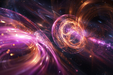 Two quanta generate quantum entanglement tens of thousands of light-years away.