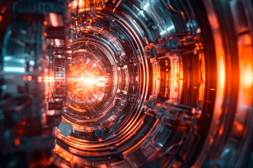 Obraz premium Controllable nuclear fusion.