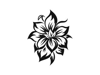 Fototapeta premium Beautiful vintage minimalist flower illustration art.